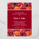 Search for orange rose wedding invitations Botanical