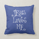 Search for jesus pillows Blue