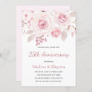 Search for elegant 25th wedding anniversary invitations Flowers
