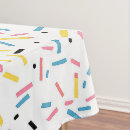 Search for confetti tablecloths Colourful