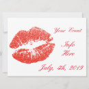 Search for lipstick invitations Kiss