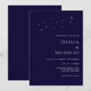 Search for midnight blue wedding invitations Moon and stars