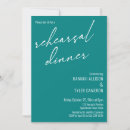 Search for teal rehearsal dinner invitations Modern