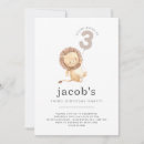 Search for safari 3rd birthday invitations Lion