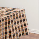 Search for black and tan tablecloths Plaid