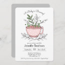 Recherche de tea cup invitations Élégant