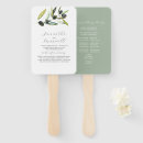 Search for watercolor wedding programs Greenery