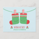 Recherche de bas de noël cartes postales Xmas