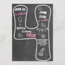 Search for chalkboard birthday invitations Pink