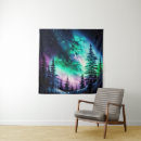 Search for celestial tapestries Aurora borealis