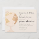 Search for globe wedding invitations World map
