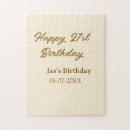 Search for 21st puzzles 21st birthday name date