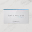 Search for hi tech business cards Web developer
