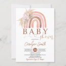 Search for boho rainbow baby shower invitations Pampas grass