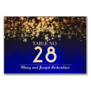 Search for royal blue and gold wedding table cards Glitter