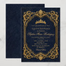 Recherche de bleu royal marine invitations Vintage
