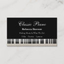 Search for piano teacher business cards Lessons