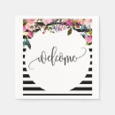 Search for black and white stripes napkins Bridal