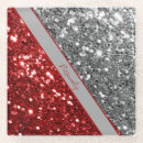 Search for red sparkle glitter coasters Glam