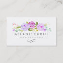 Search for purple business cards Watercolor