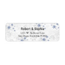 Search for bridal shower thank you return address labels Dusty blue