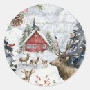 Search for forest cabin stickers Winter