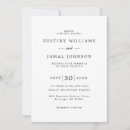 Search for bride and groom wedding invitations Minimalist