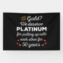 Search for 50th anniversary wedding banners Gold