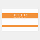 Search for nametag stickers Orange