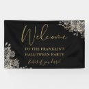 Search for halloween banners Black and gold
