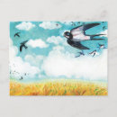 Recherche de hirondelles cartes postales Avaler