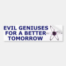 Search for science bumper stickers Evil
