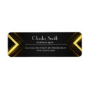 Search for business thank you return address labels Black and white