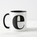 Search for monogram letter e mugs Elegant