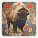 Search for bison animal stickers Vintage