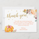 Search for little pumpkin thank you cards Pink