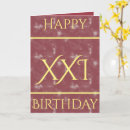 Search for 21st birthday cards Red