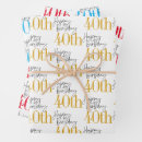 Search for 40th birthday gift wrap Gold