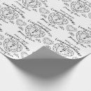 Recherche de coeurs noirs et blancs papier cadeau Couple