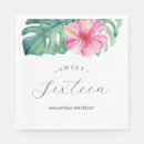Search for tropical napkins Palm leaves