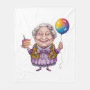 Search for old lady blankets Cute nana birthday