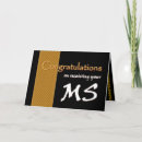 Search for masters degree congratulations cards Black