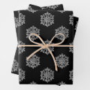 Search for black white christmas snowflakes wrapping paper Xmas