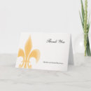 Search for fleur de lis thank you cards French