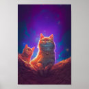 Search for starry night cat posters Cute