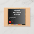 Recherche de professeur cartes visite Tableau