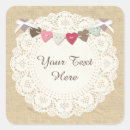 Search for country burlap stickers Hearts
