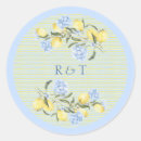 Search for lemon wedding stickers Mediterranean