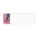 Search for star design return address labels Red white and blue