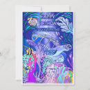 Search for sea creatures birthday invitations Coral